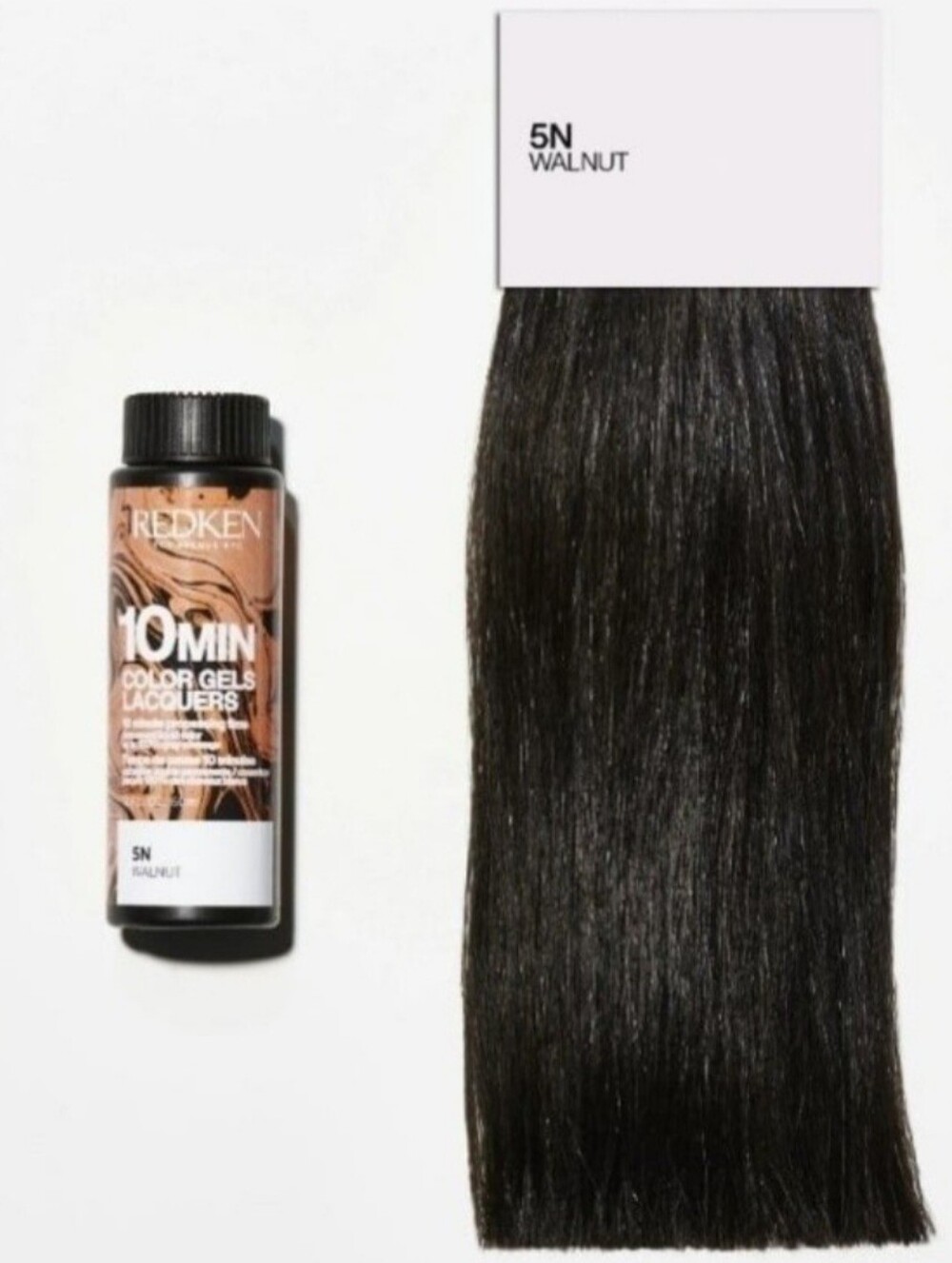 New! Redken Color Gel Lacquers 10 min 5N "Walnut" Size 2 fl oz
